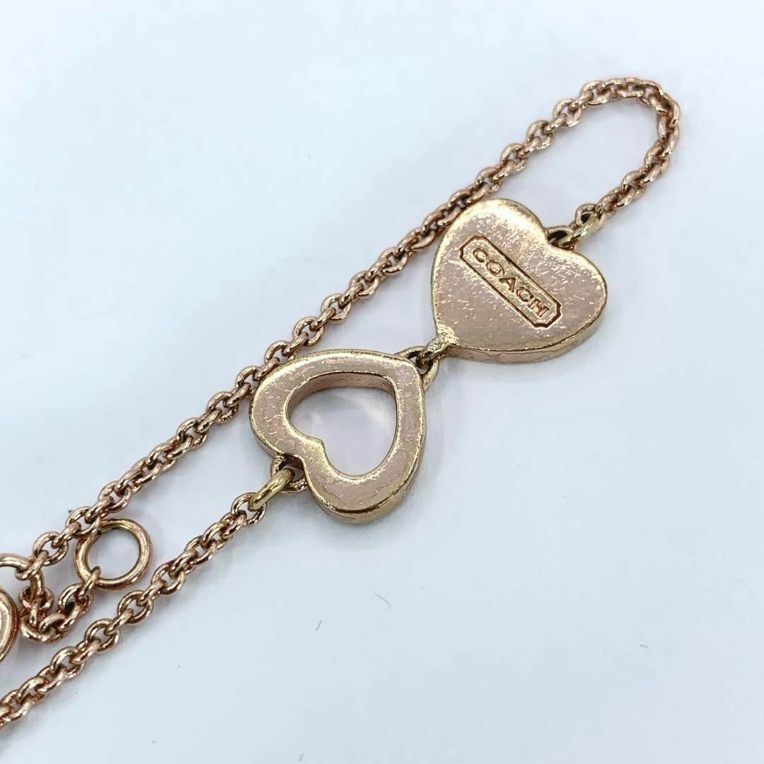 COACH(コーチ)のCOACH　コーチ　ブレスレット　ハート　ブランド　レディース　ピンクゴールド レディースのアクセサリー(ブレスレット/バングル)の商品写真