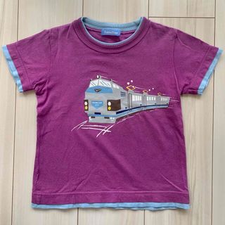 ファミリア(familiar)のファミリア 110 100 男の子 半袖 Tシャツ 新幹線 電車(Tシャツ/カットソー)