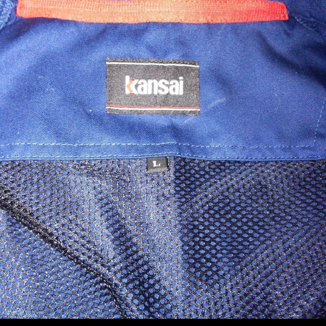 ワークマン 作業着 ネイビー L kansai ワイドポケット メンズのジャケット/アウター(その他)の商品写真