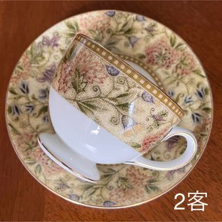 WEDGWOOD - 【美品】英国製　ウェッジウッド★フローラルタペストリー★C/S ペア