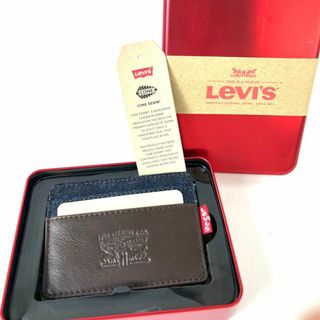 Levi's リーバイス　カードケース　パスケース　名刺入れ　ブラウン(名刺入れ/定期入れ)