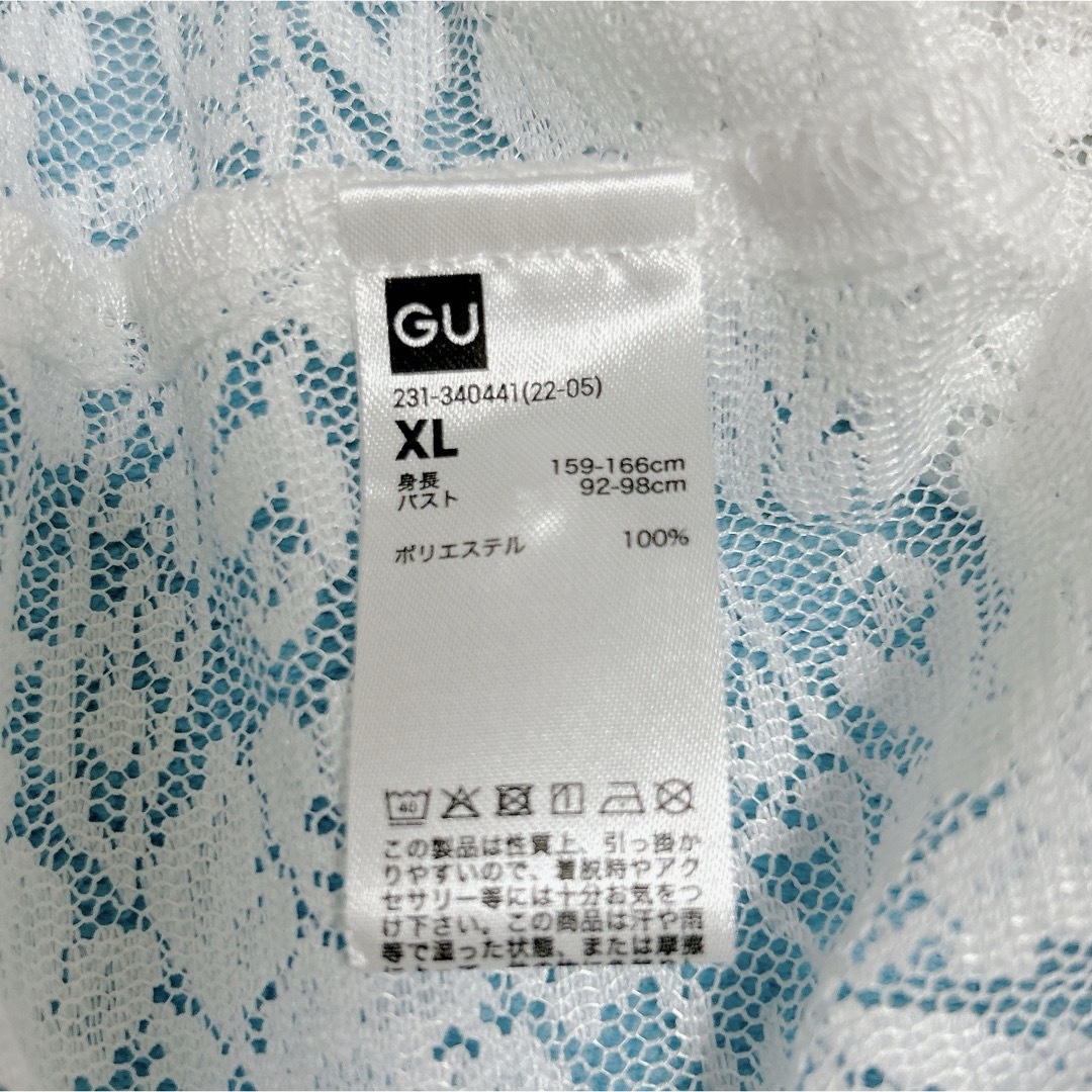 GU(ジーユー)のGU レースシャツ XL レディースのトップス(シャツ/ブラウス(長袖/七分))の商品写真