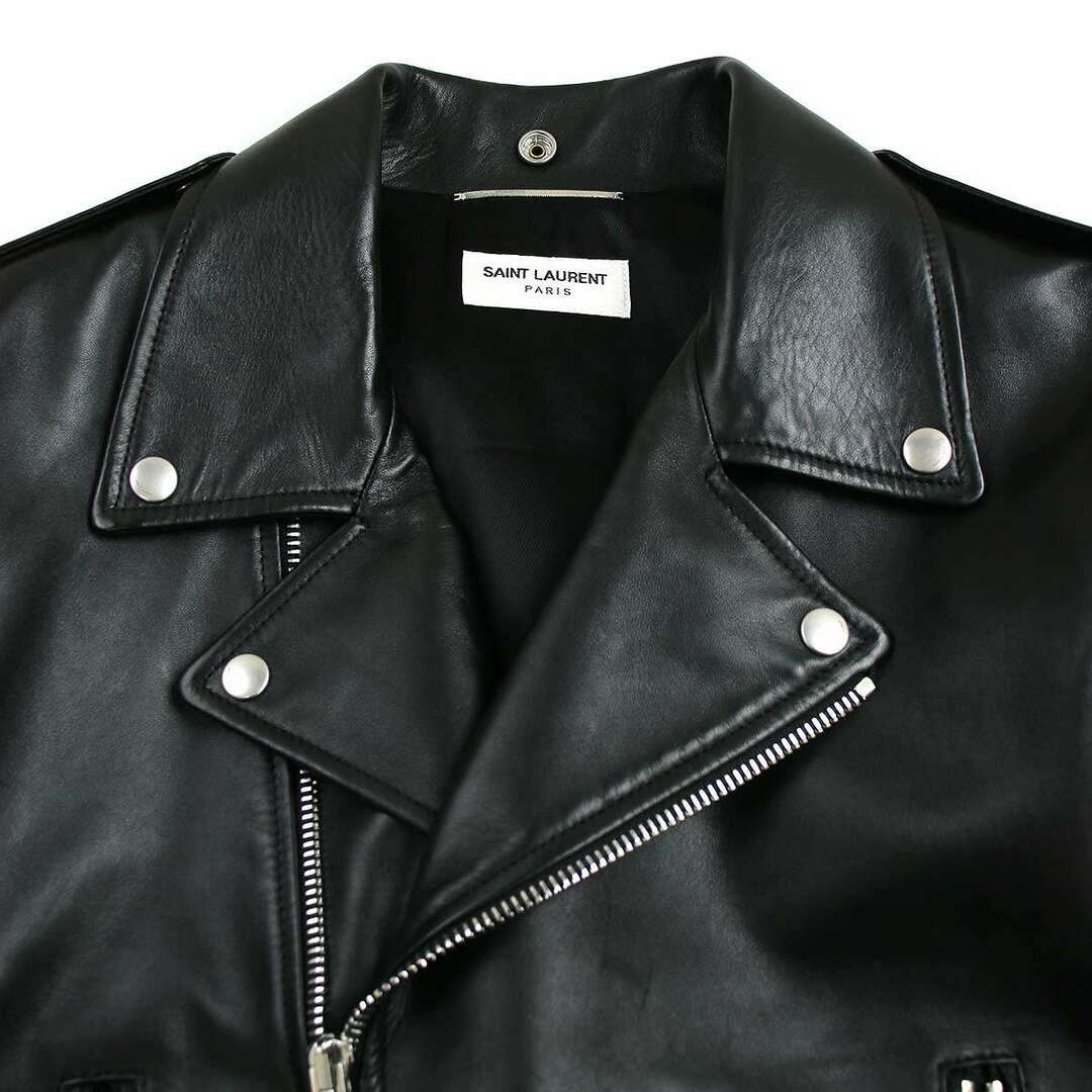 Saint Laurent(サンローラン)のSAINT LAURENT PARIS サンローラン パリ L01 クラシックモーターサイクル ダブルレザーライダースジャケット 484284 Y5YA2 ブラック 52 メンズのジャケット/アウター(レザージャケット)の商品写真