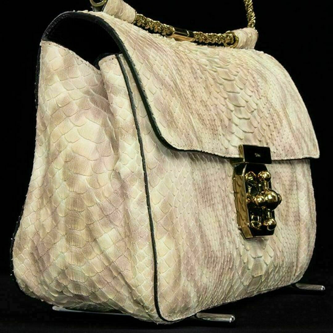 Chloe(クロエ)の【全額返金保証・送料無料】クロエのハンドバッグ・正規品・エルシー・パイソン・高級 レディースのバッグ(ハンドバッグ)の商品写真