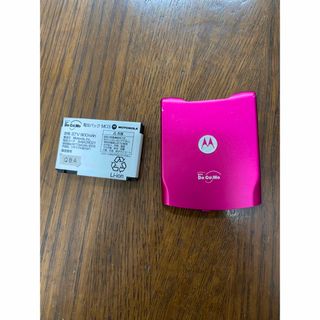 モトローラ(Motorola)のドコモ純正バッテリー&バッテリーカバー　PI モトローラ　M702is(バッテリー/充電器)