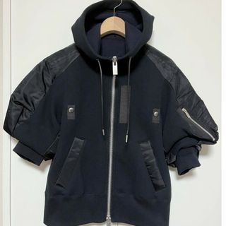 sacai ドッキングジップアップブルゾン、パーカー