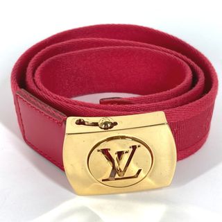 ルイヴィトン(LOUIS VUITTON)のルイヴィトン LOUIS VUITTON サンチュールフォーチューンモノグラム M9734W LVバックル ベルト キャンバス/レザー レッド(ベルト)