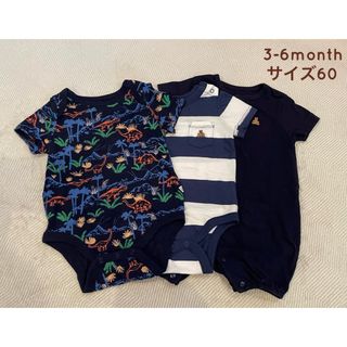 ベビーギャップ(babyGAP)の美品　babyGAP 半袖ロンパース　60cm(ロンパース)