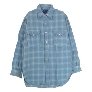 ペンドルトン(PENDLETON)のPENDLETON ペンドルトン 50’s 襟キルティング 長袖 ネル シャツ グリーン系 15 1/2【中古】(シャツ)