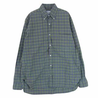 ヴィンテージ Vintage Vintage ヴィンテージ BOWRINGS ARUNDEL & CO. ボウリング アランデル 長袖 チェック ボタンダウン シャツ グリーン系 15【中古】(シャツ)