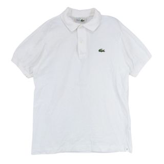 ラコステ(LACOSTE)のLACOSTE ラコステ Vintage ヴィンテージ 70’s 80’s フランス製 ロゴ刺繍 半袖 ポロシャツ ホワイト系 3【中古】(ポロシャツ)