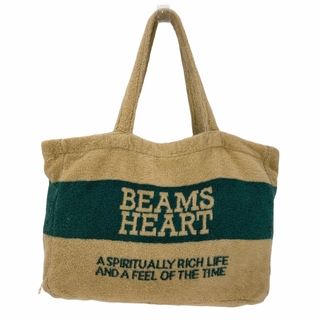 ビームス(BEAMS)のBEAMS HEART(ビームスハート) タオル地ロゴトートバッグ レディース(トートバッグ)