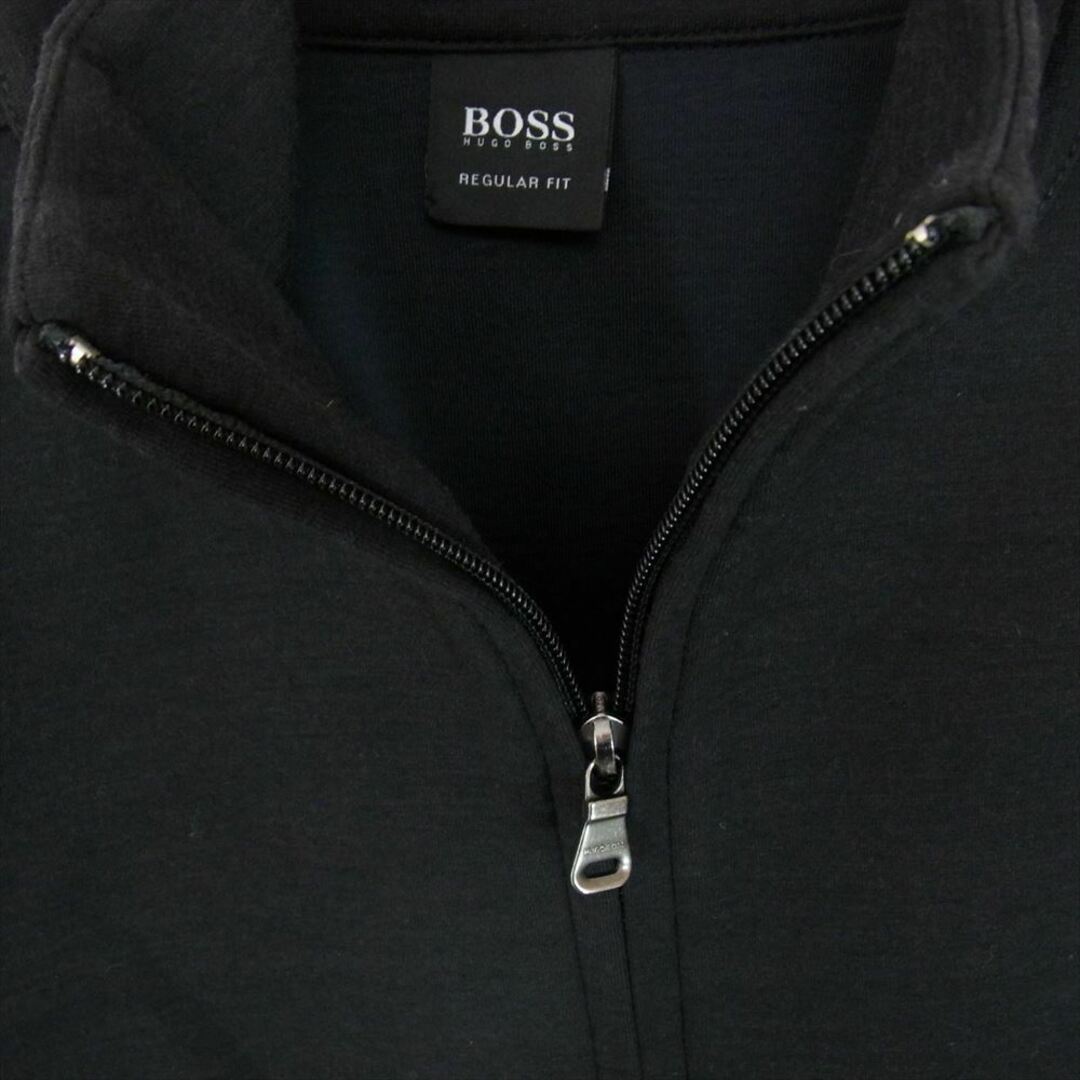 HUGO BOSS(ヒューゴボス)のHUGO BOSS ヒューゴボス 裾ドローコード付き ハーフジップデザイン ハイネック ストレッチ プルオーバー トラックジャケット ブラック系 M【中古】 メンズのトップス(シャツ)の商品写真