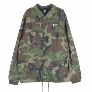 ナイキ(NIKE)のNIKE ナイキ AT9913-222 ICON COACH JACKET アイコン カモ 迷彩 ナイロン コーチ ジャケット カーキ系 M【中古】(その他)