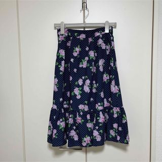 ジルスチュアート(JILLSTUART)のJILLSTUART 花柄水玉スカート　サイズ2(S)(ロングスカート)