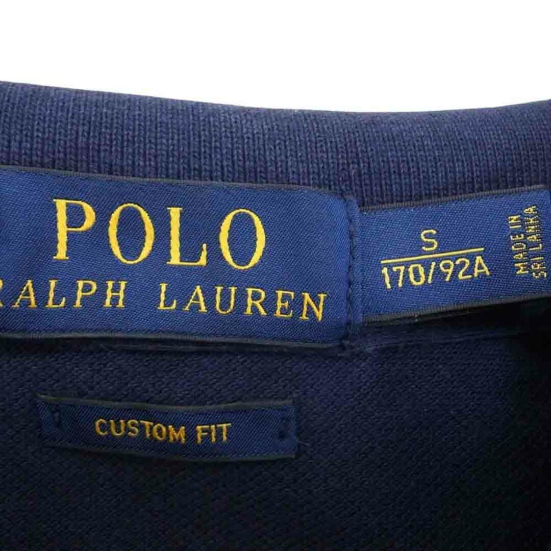 POLO RALPH LAUREN(ポロラルフローレン)のPOLO RALPH LAUREN ポロ・ラルフローレン 90s USA製 鹿の子 半袖 ポロシャツ ネイビー系 S【中古】 メンズのトップス(ポロシャツ)の商品写真