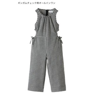 ザラキッズ(ZARA KIDS)のZARA ザラ　ギンガムチェック柄オールインワン(ワンピース)