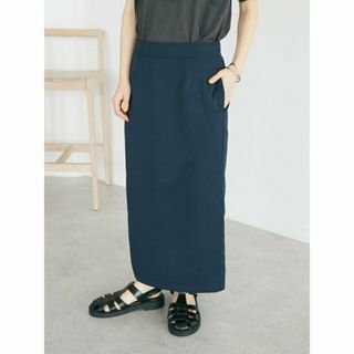 クラフトスタンダードブティック(CRAFT STANDARD BOUTIQUE)の【ネイビー】ジョーゼットタイトスカート/24SS(ロングスカート)