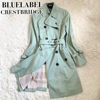 ブルーレーベルクレストブリッジ(BLUE LABEL CRESTBRIDGE)の美品✨ブルーレーベルクレストブリッジ トレンチコート 2way チェック(トレンチコート)