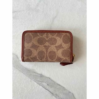 コーチ(COACH)のCOACH コーチ ☆ 未使用に近い シグネチャー カードケース キャンバス(名刺入れ/定期入れ)