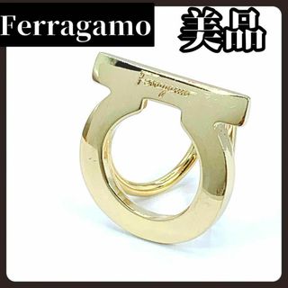 Ferragamo - 【美品】Ferragamo　フェラガモ　スカーフ　リング　ゴールド　ブランド