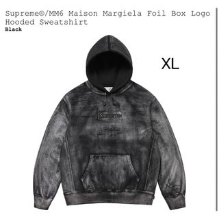 シュプリーム(Supreme)のMargiela Foil Box Logo Hooded Sweatshirt(パーカー)