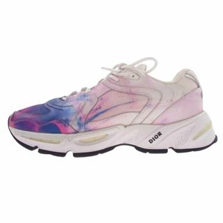 ディオール(Dior)のDior ディオール スニーカー 20EDC CD1 Tie Dye タイダイ テクニカル ローカット ロゴ スニーカー ピンク系 マルチカラー系 44【中古】(スニーカー)