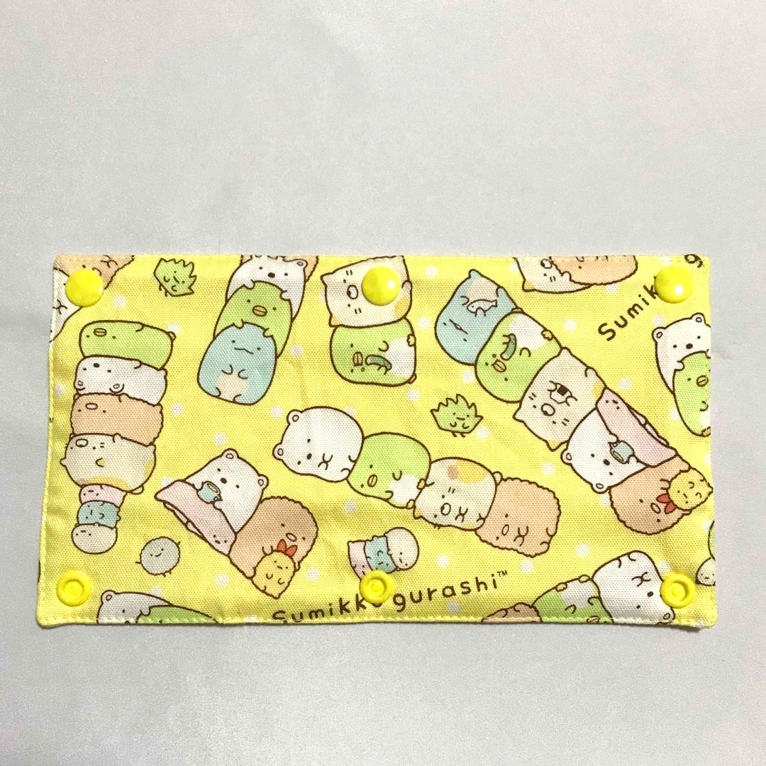 水筒紐カバー　すみっコぐらし／イエローB ハンドメイドのキッズ/ベビー(外出用品)の商品写真