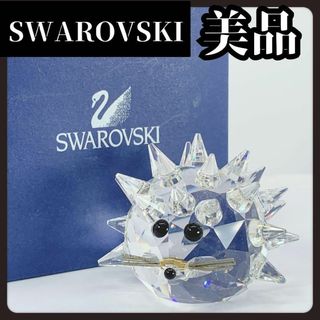 スワロフスキー(SWAROVSKI)の【美品】Swarovski　スワロフスキー　置物　インテリア　ハリネズミ(置物)