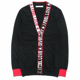 ジバンシィ(GIVENCHY)の美品 ジバンシィ GIVENCHY ロゴ コットン ニット カーディガン ◇１(カーディガン)