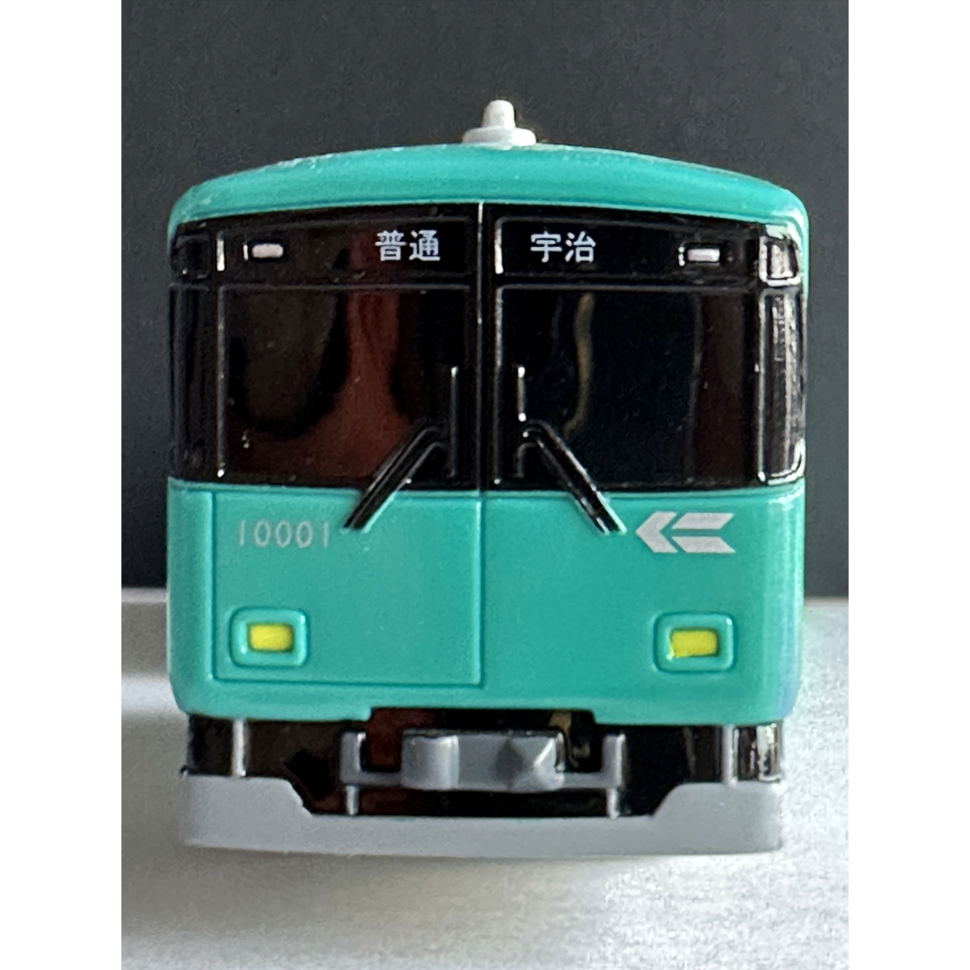 京阪電車　ターコイズグリーン塗装の10001F　２両セット〈中古美品〉レール付 エンタメ/ホビーのおもちゃ/ぬいぐるみ(鉄道模型)の商品写真