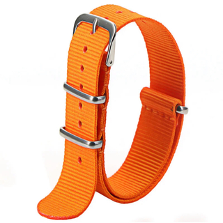 ⑰腕時計交換ベルト  NATOベルト ストラップ ナイロン素材  Orange(その他)