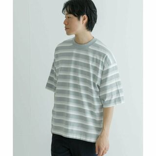 アーバンリサーチ(URBAN RESEARCH)の【L.GRAY】16GマルチボーダーニットTシャツ(Tシャツ/カットソー(半袖/袖なし))