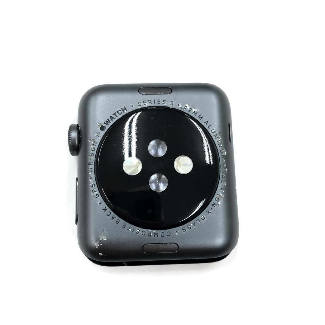 Apple Watch(アップルウォッチ)のApple Watch series3 本体,黒,42mmアップルウォッチ スマホ/家電/カメラのスマートフォン/携帯電話(その他)の商品写真