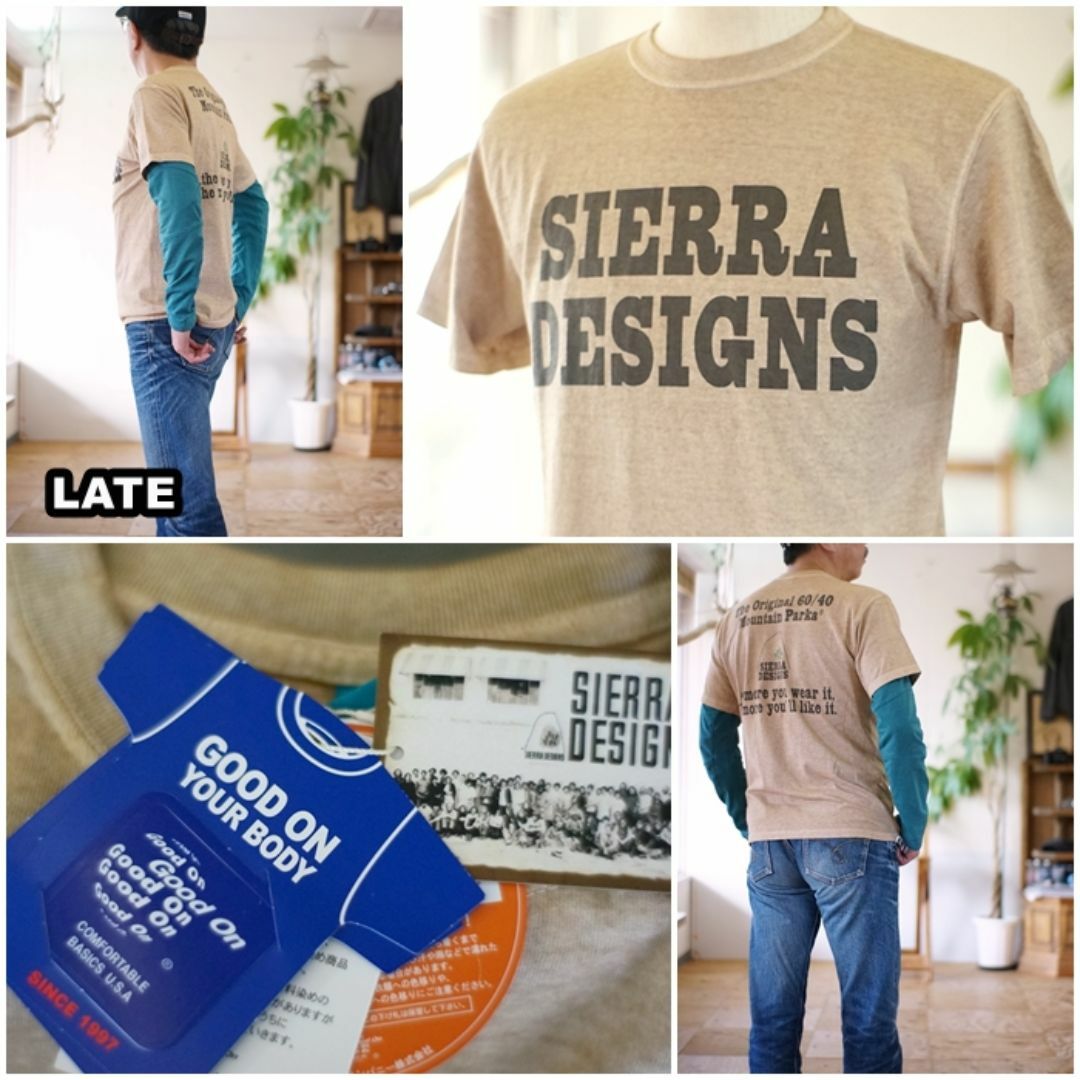 SIERRA DESIGNS(シェラデザイン)のグッドオン×シエラデザイン コラボTシャツ 半袖Tシャツ　1524 L メンズのトップス(Tシャツ/カットソー(半袖/袖なし))の商品写真