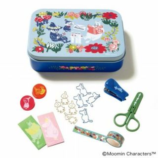 ムーミン(MOOMIN)のムーミン ブリキ缶ケース＋文具セット　大人のおしゃれ手帖 5月号付録(その他)