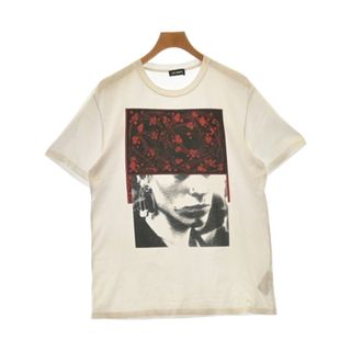 ラフシモンズ(RAF SIMONS)のRAF SIMONS ラフシモンズ Tシャツ・カットソー M 白 【古着】【中古】(Tシャツ/カットソー(半袖/袖なし))