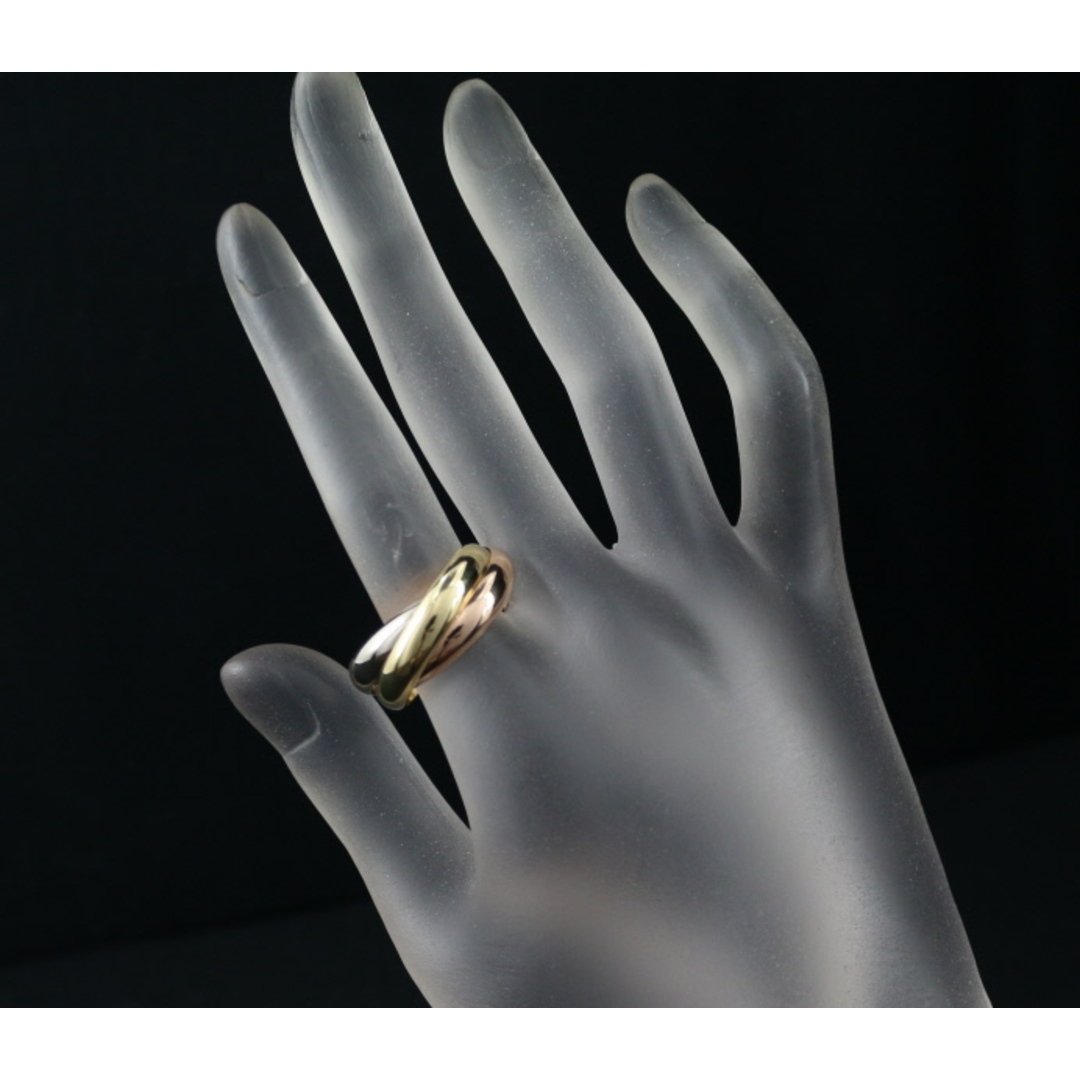 Cartier(カルティエ)のカルティエ トリニティリング  LM スリーカラー 57号 K18YG/WG/PG 保証書 レディースのアクセサリー(リング(指輪))の商品写真