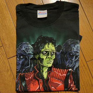 ヴィンテージ(VINTAGE)のマイケル・ジャクソン スリラー ゾンビ 半袖 Tシャツ 黒 S ヘインズ(Tシャツ/カットソー(半袖/袖なし))