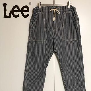 Lee - 【日本製】リー　ウエスト紐付きストライプパンツ　美品　薄手　F894