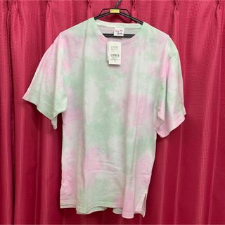 ROCK STANLEY ロックスタンレー タイダイTシャツ　ピンク／グリーン(Tシャツ(半袖/袖なし))