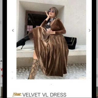 BIRTHDAY BASH - 【美品】BIRTHDAY BASH VELVET VL Dress ブラウン