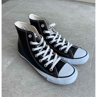 オールスター(ALL STAR（CONVERSE）)のconverse Allstar Hi leather Black 24.5(スニーカー)