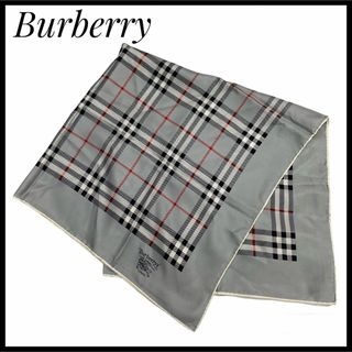 BURBERRY - バーバリーロンドン　グレー　ノバチェック　ストール　