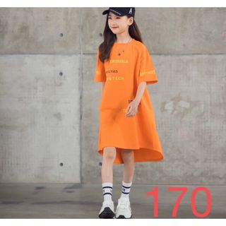 KWFA031キッズ 子供服 Tシャツワンピース ロングワンピース 女の子 春夏(ワンピース)