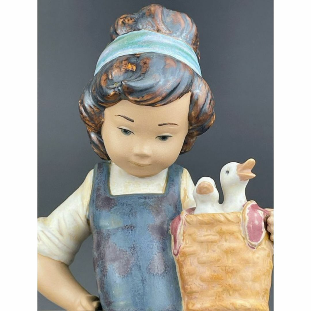 美品】 リヤドロ 25.3㎝ 私のかわいいアヒル達 グレス リアドロ 置物 美品】 リヤドロ 25.3㎝ 私のかわいいアヒル達 グレス リアドロ 置物