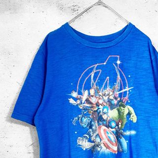 ヴィンテージ(VINTAGE)のアベンジャーズ MARVEL キャラクター プリント Tシャツ 古着(Tシャツ/カットソー(半袖/袖なし))