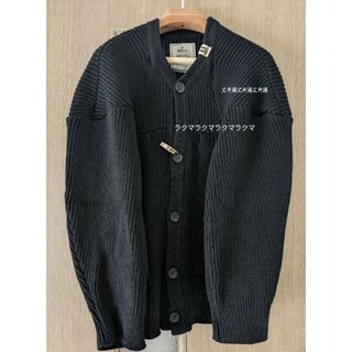 メゾンミハラヤスヒロ(Maison MIHARA YASUHIRO)のMaison MIHARA YASUHIRO 前肩 チャンキーニットカーディガン(カーディガン)