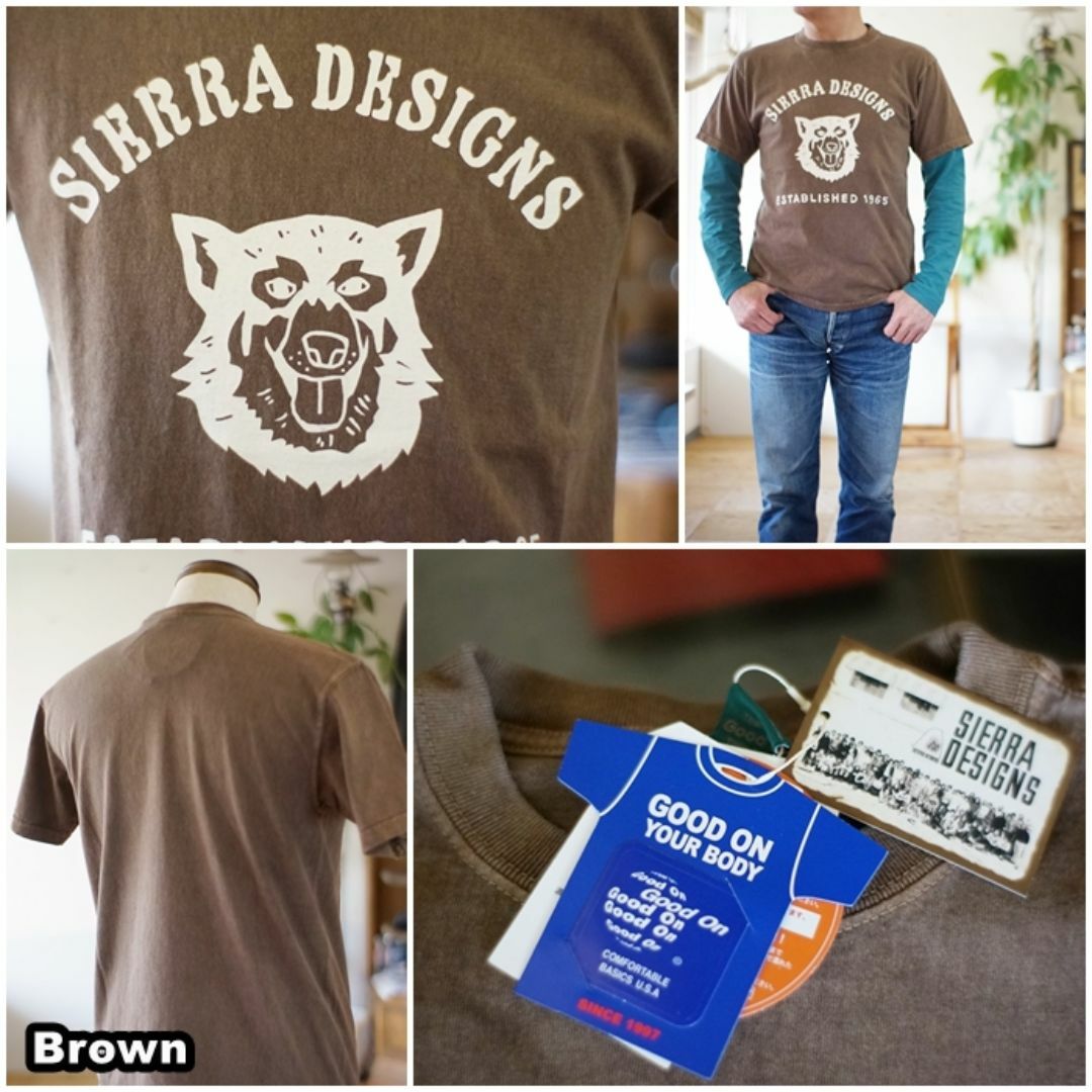 SIERRA DESIGNS(シェラデザイン)のグッドオン×シエラデザイン コラボTシャツ 半袖Tシャツ　931001 M メンズのトップス(Tシャツ/カットソー(半袖/袖なし))の商品写真