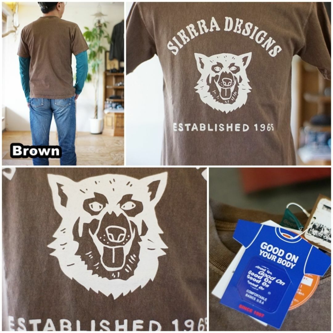 SIERRA DESIGNS(シェラデザイン)のグッドオン×シエラデザイン コラボTシャツ 半袖Tシャツ　931001 M メンズのトップス(Tシャツ/カットソー(半袖/袖なし))の商品写真